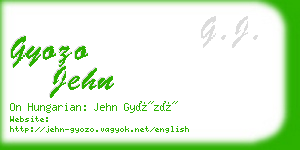 gyozo jehn business card